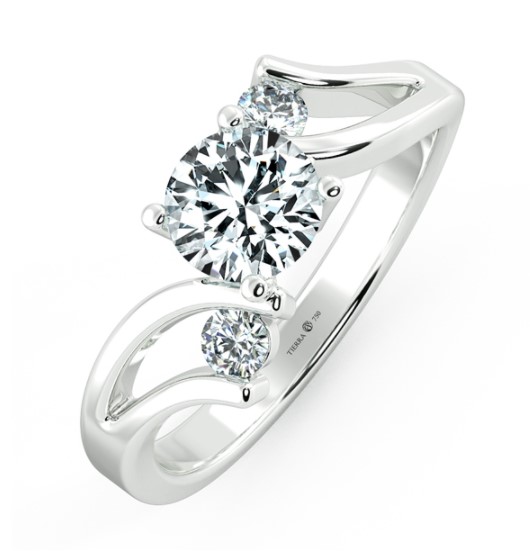 Nhẫn cầu hôn Threestone